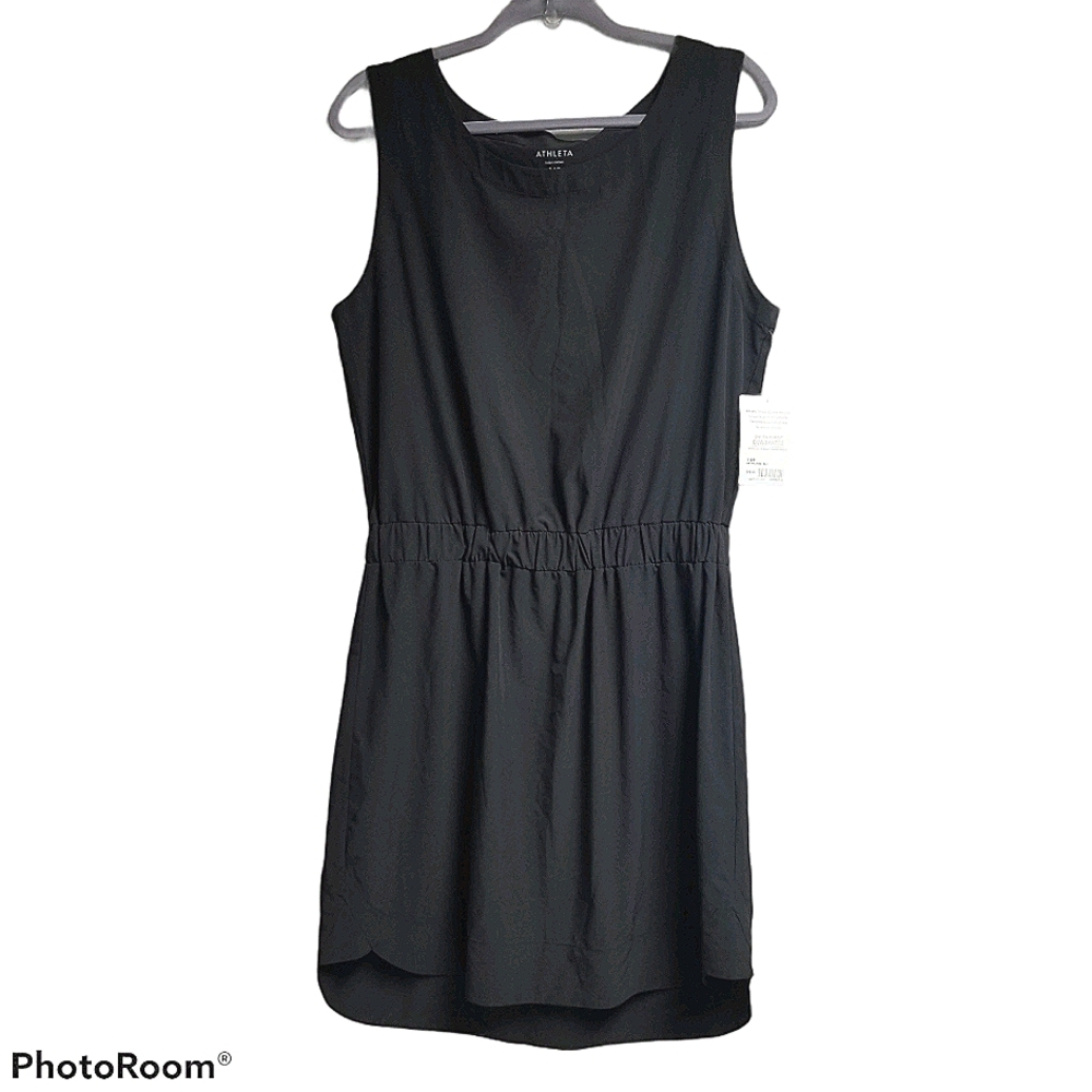 Athleta Astra Black Sleeveless Dress 14P